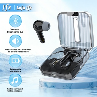 S168 Fone Bluetooth 5.3 | Design Transparente | Função de Redução de Ruído ENC l Para Música e Games em Oferta na Shopee