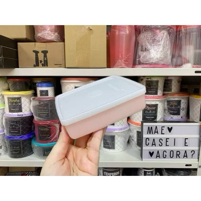 Refri box 400ml tupperware em Oferta na Shopee