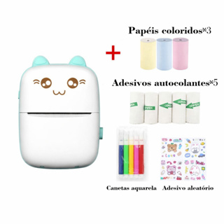 Mini Impressora Térmica Portátil sem Fio Bluetooth Compatível com Android/iOS  Térmico para Fotos e Desenhos em Oferta na Shopee