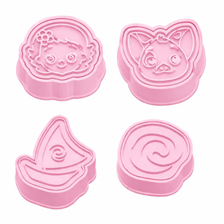 Ejetor Moana Para Modelar Massas, Doces e Brigadeiros- Moana 4 peças em Oferta na Shopee
