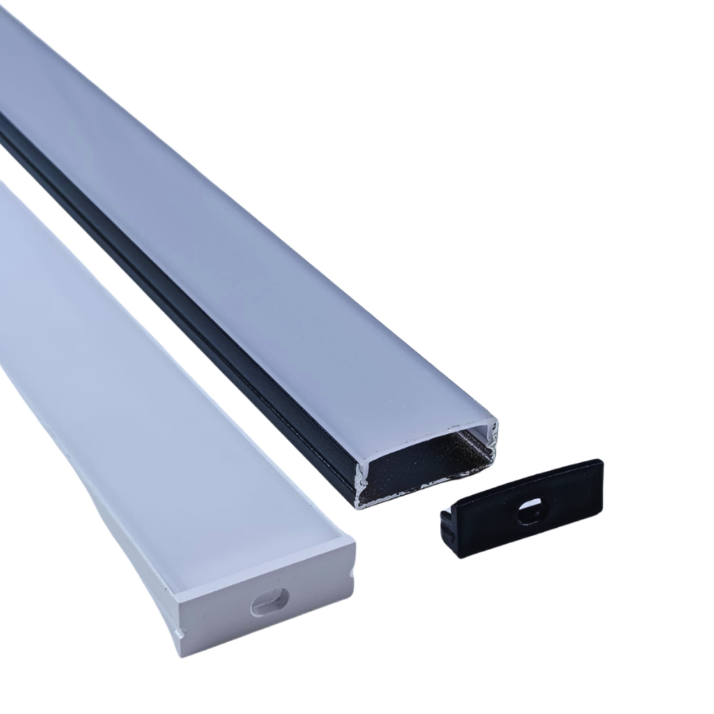 Perfil Sobrepor 30x10mm P/ Fita Led 1 metro