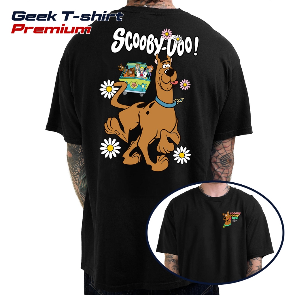 Camiseta Geek Premium Scooby-Doo Estampa Cartoon Streetwear 100% Algodão Manga Curta Unissex em Oferta na Shopee