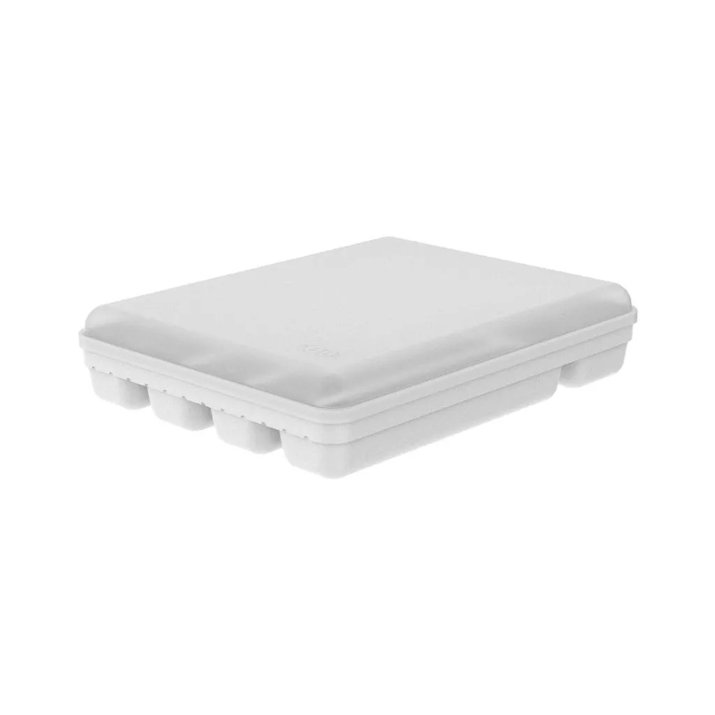 Porta Talheres Garfo Faca 5 Divisorias com Tampa Protege Po