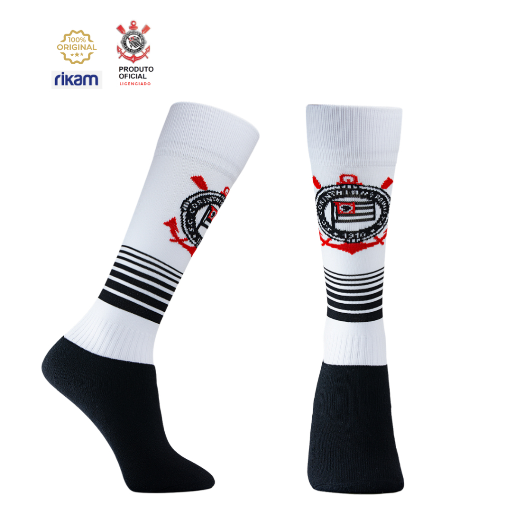 Meião Futebol Corinthians Original Infantil/juvenil