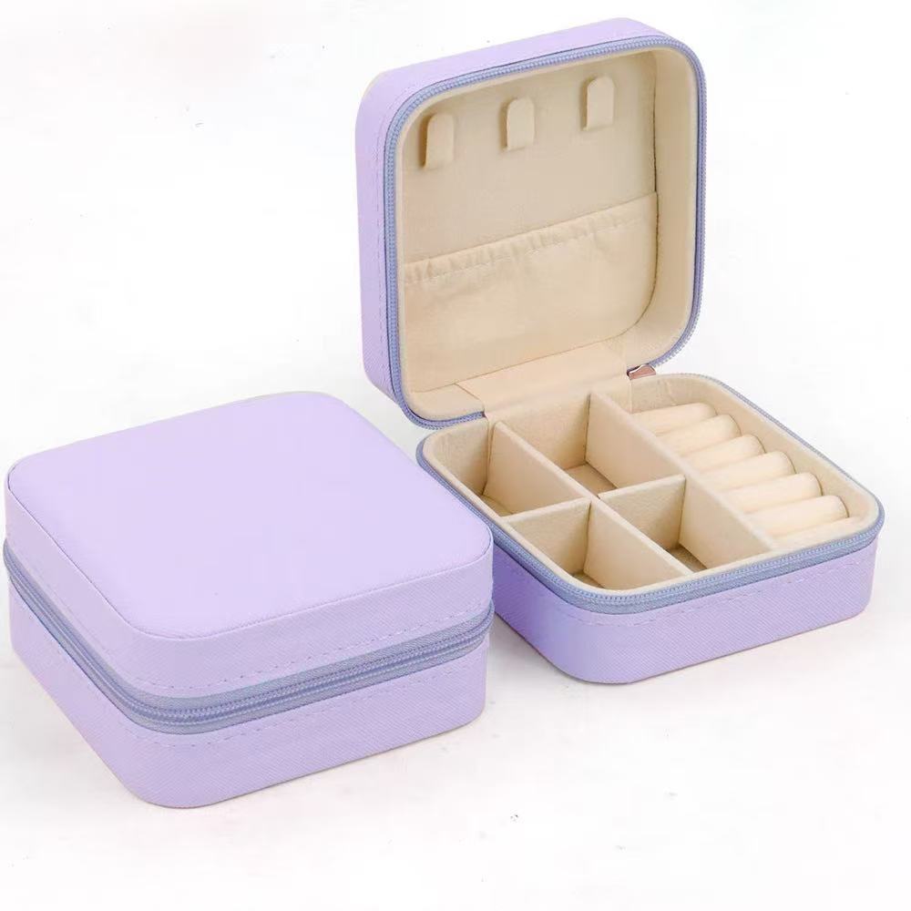 10PCS Mini Porta Joias Portátil Estojo Ziper Todas As Cores Viagem