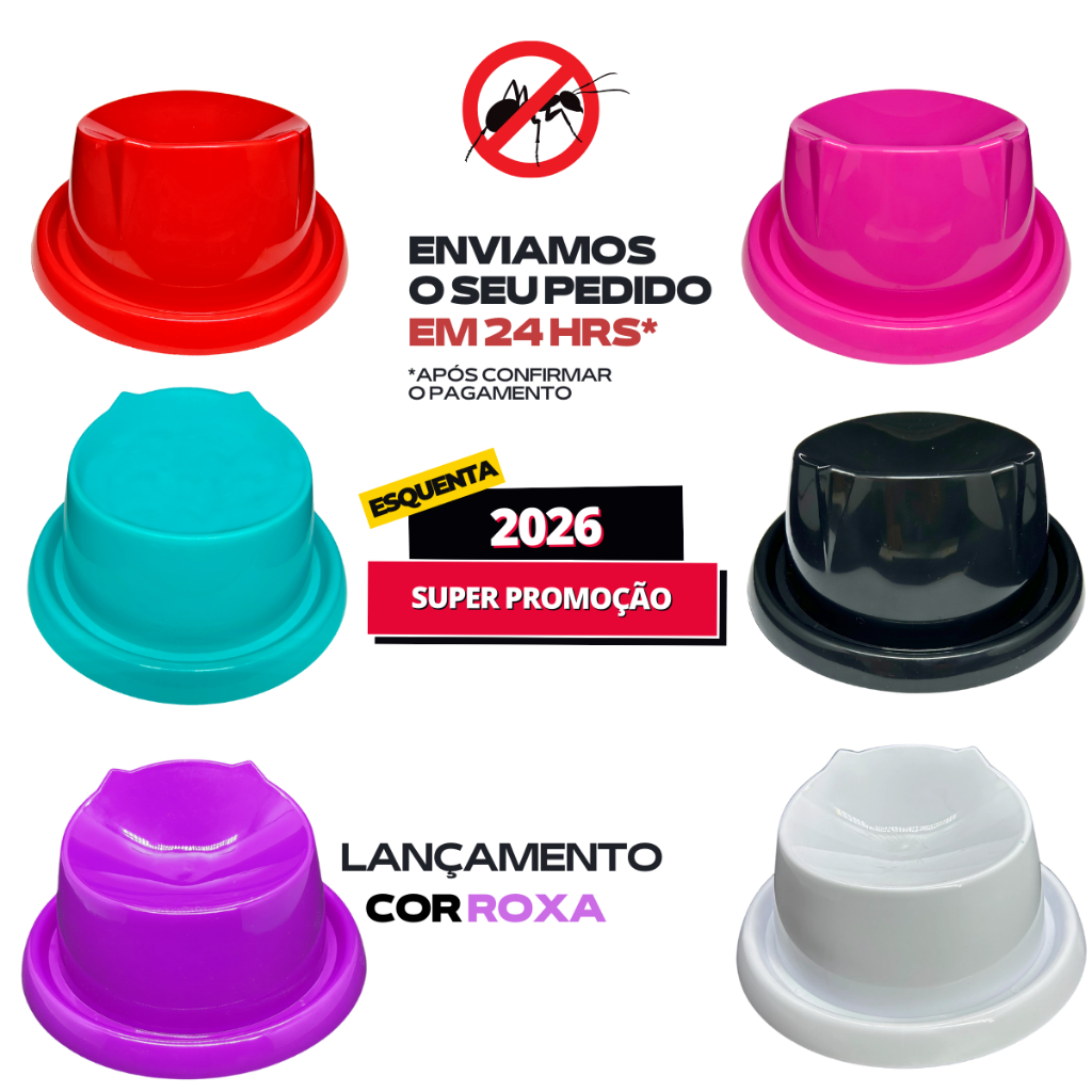 Comedouro Ergonômico Gato(a) 150ml Anti-Formiga Elevado Corretor de Postura – Várias Cores em Oferta na Shopee