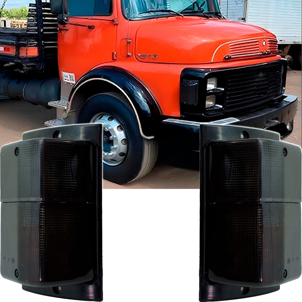 Lanterna Pisca Mb 1113 1513 1513 Cara Preta Seta Fume Kit 2 Lados em Oferta na Shopee