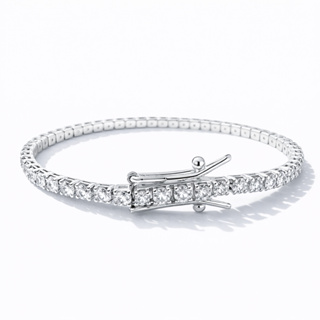 Pulseira Riviera Luxo Zircônia Colorida | Banhada a Ouro/Prata | Base em Cobre | Fecho Seguro Feminina em Oferta na Shopee