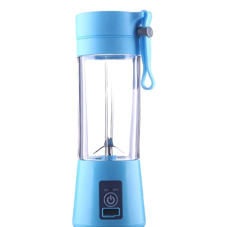 Liquidificador portátil mini USB sem fio, com 6 lâminas, liquidificador elétrico recarregável