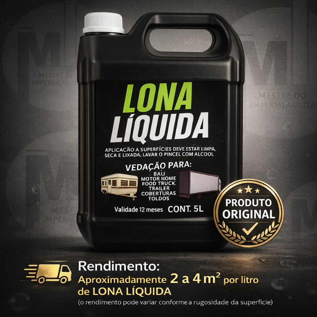 Lona Líquida Impermeabilizante 5L Sela Trincas e Fissuras