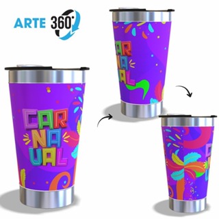 Copo Térmico Personalizado 473ml Carnaval 2026 Festas Amigos Brindes Empresas em Oferta na Shopee