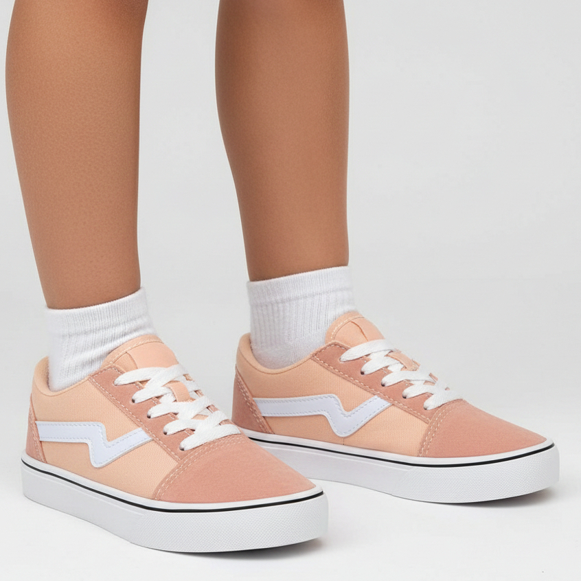 Tênis Infantil Vanessa Fashion Meninas Camurça Casual Confortável Dia A Dia Escola 1130