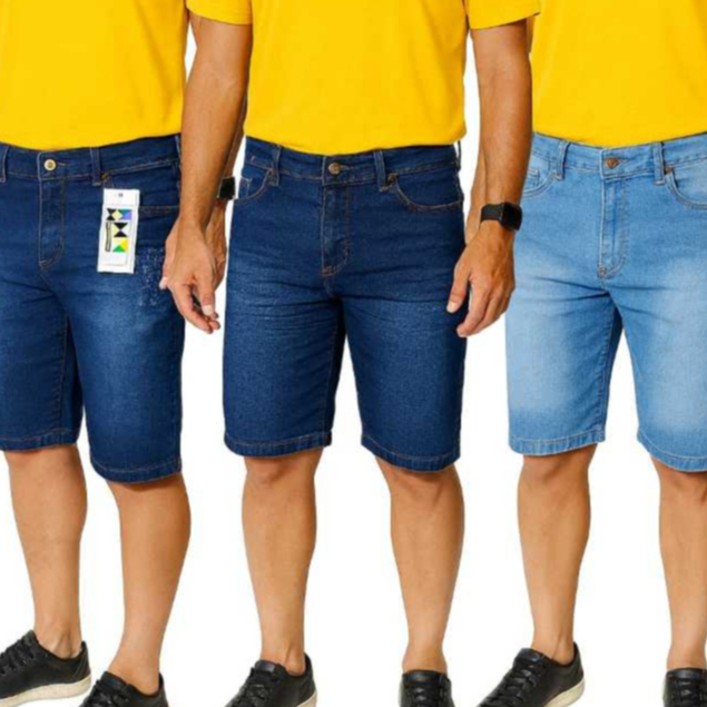 Bermuda Masculina Jeans com Elastano Direto da Fabrica Barata do 36 ao 56