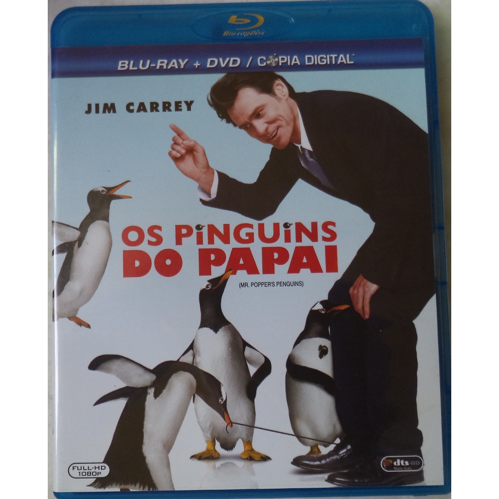 Blu-ray + Dvd Os pinguins do papai