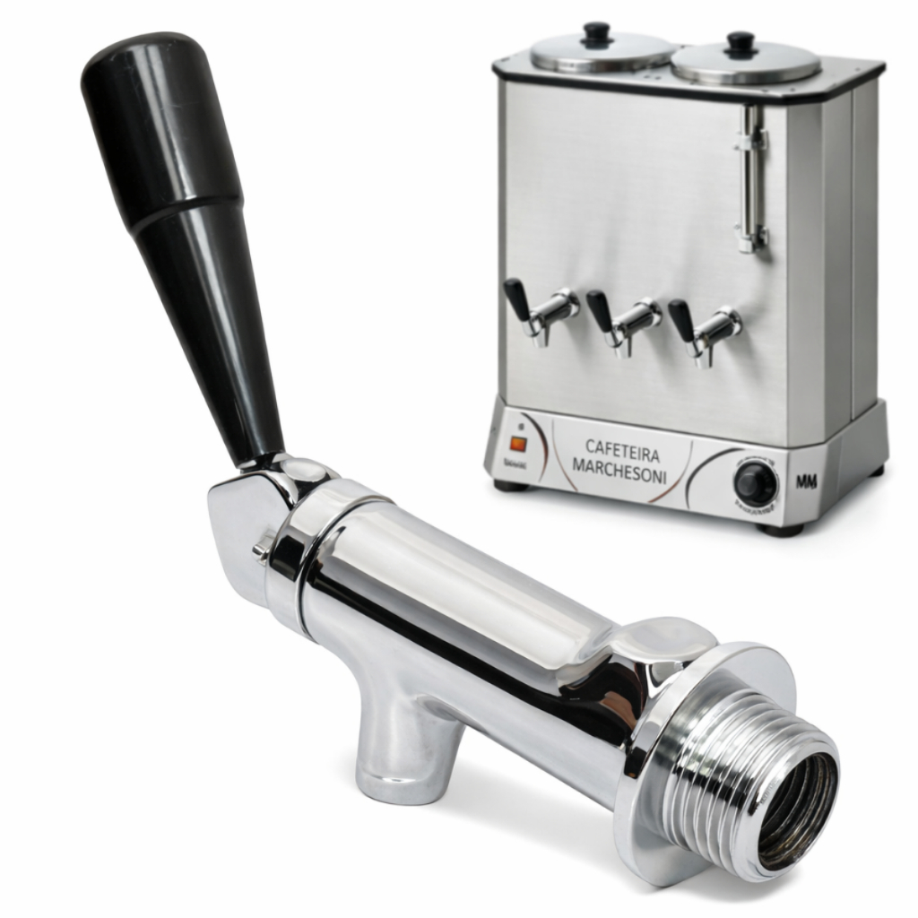 Torneira Para Maquina de Cafe Cafeteira Industrial Marchesoni Sem Visor