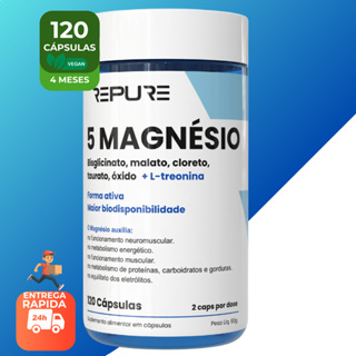 Magnésio Alta Absorção + L-Treonina 120 Cáps – Energia, Sono, Recuperação, Memória e Foco em Oferta na Shopee