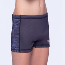 Sunga Boxer Juvenil Comunidade Proteção UV Secagem Rápida Antiodor Speedo - AZUL NOTURNO PRETO