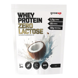 Whey Protein Concentrado Zero lactose Refil 1kg Growup - Lactose Free - Zero Lac - Proteína Concentrada em Oferta na Shopee