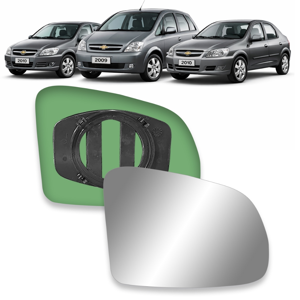 Lente com Base Espelho Retrovisor Meriva 2003 a 2012 Celta Prisma 2011 a 2015 Subconjunto em Oferta na Shopee