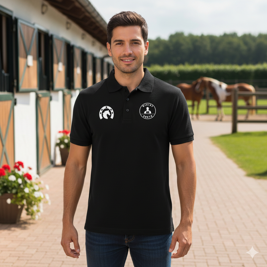 Camiseta Mininu Bruto e Ferradura Camisa Gola Polo Marca Country Com Brinde