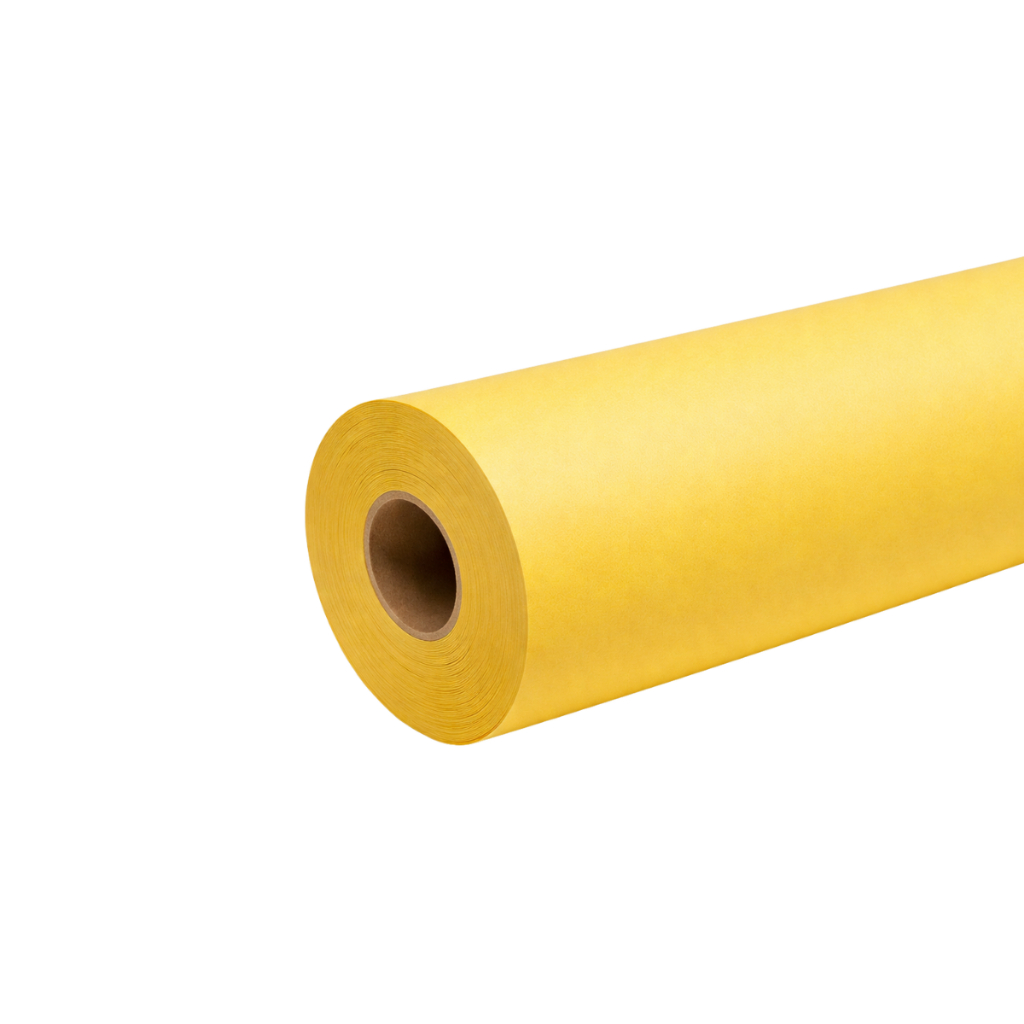 Bobina Papel Sulfite Amarelo Para Plotter 910MMX50M 120G X2P