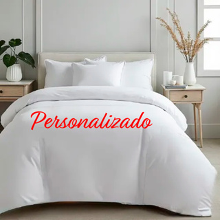 Edredom Personalizado 3 peças - edredom Solteiro - edredom Casal - Edredom Queen em Oferta na Shopee