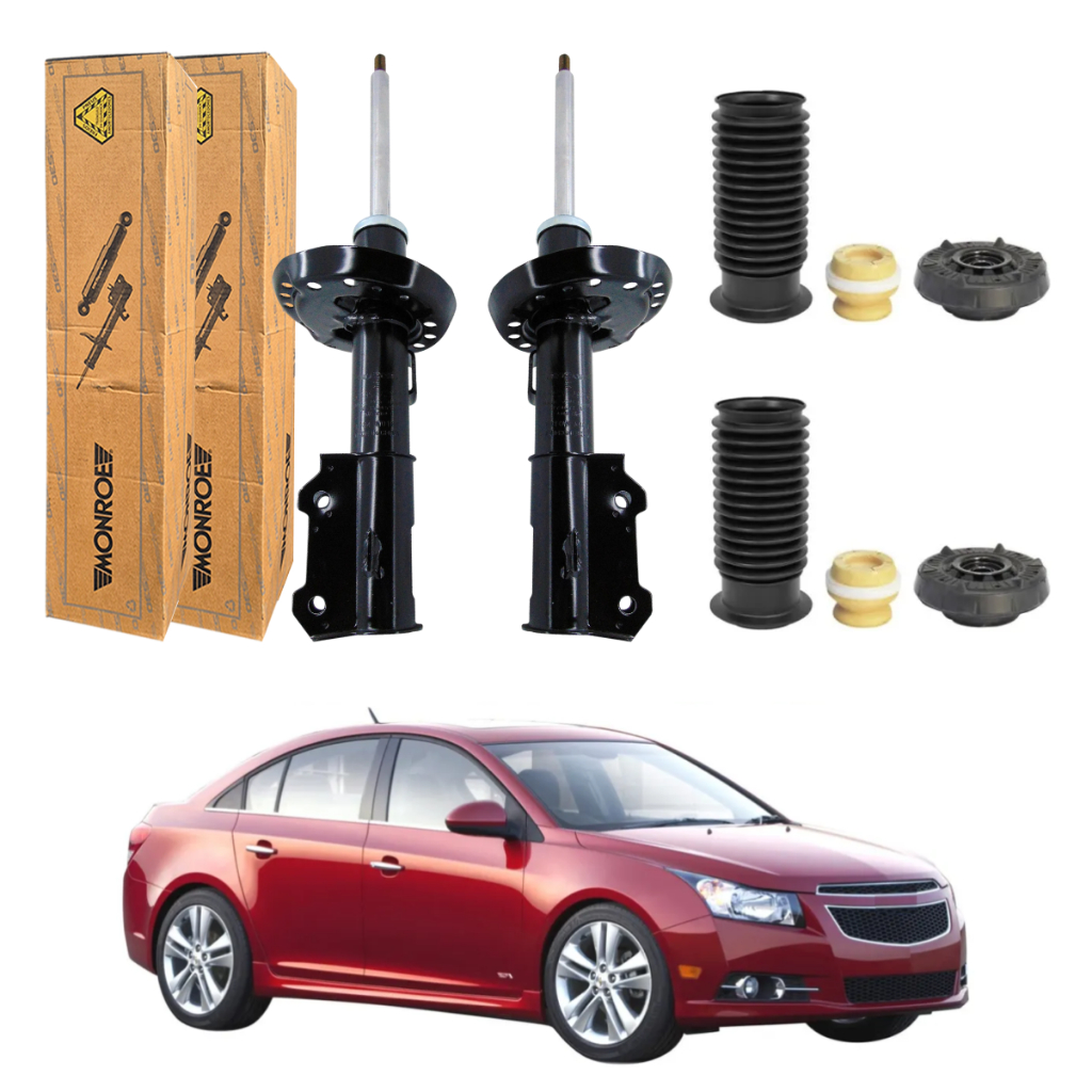 PAR AMORTECEDOR DIANTEIRO CRUZE 2012 A 2016 MONROE + KIT