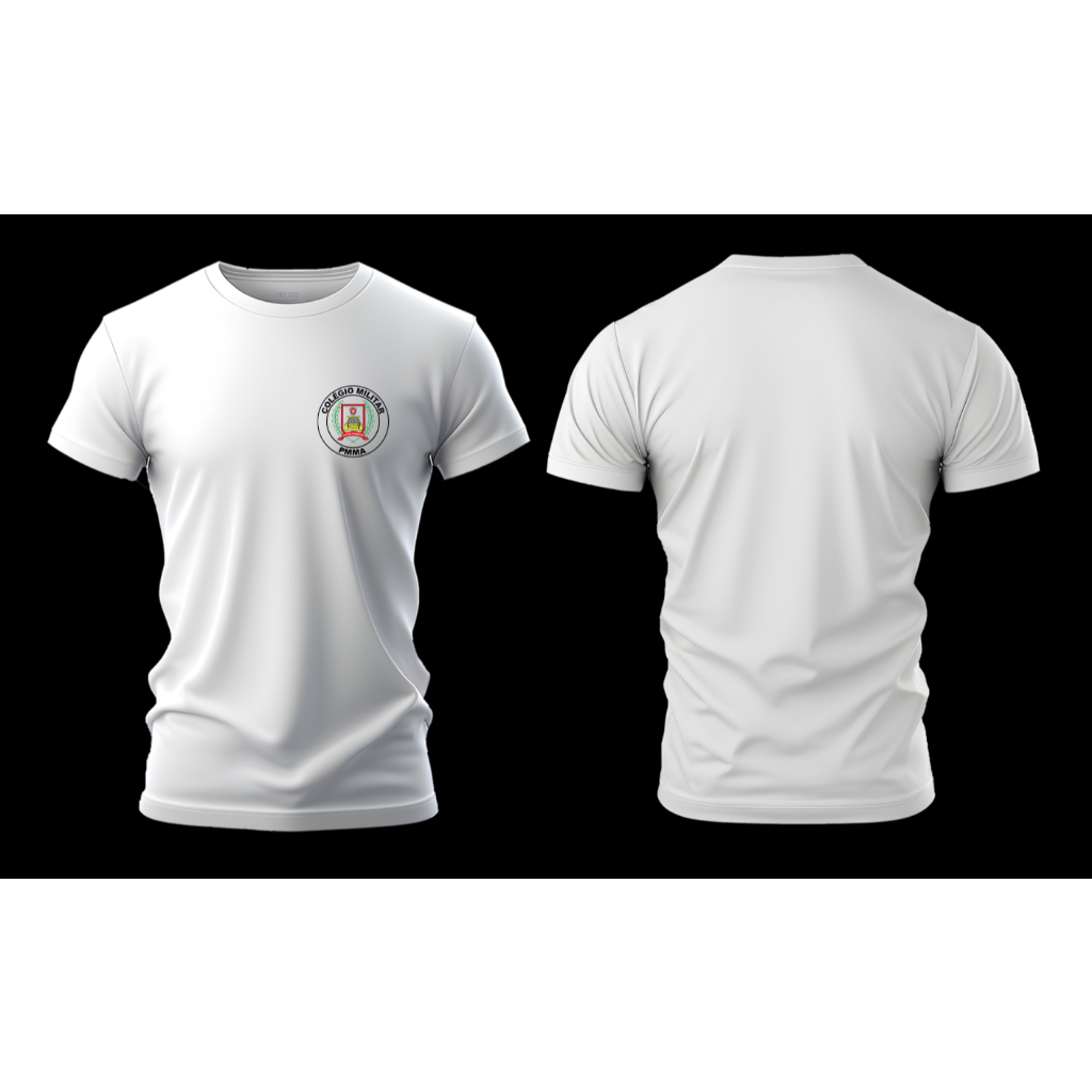 Camiseta uniforme Civico Militar Maranhão Tiradentes, camiseta uniforme 100% algodão