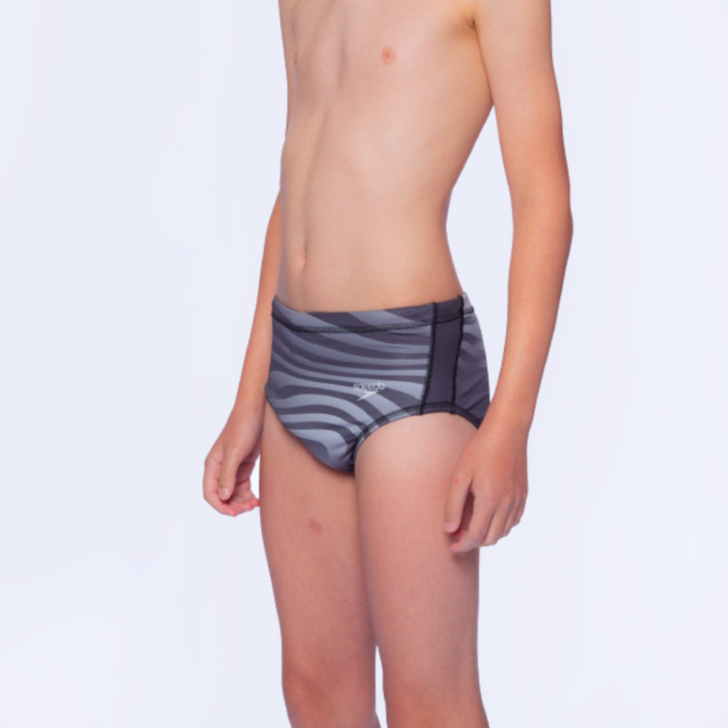 Sunga Tradicional Maré Juvenil Infantil Tecido Antiodor UV50+ Fastdry Speedo - PRETO