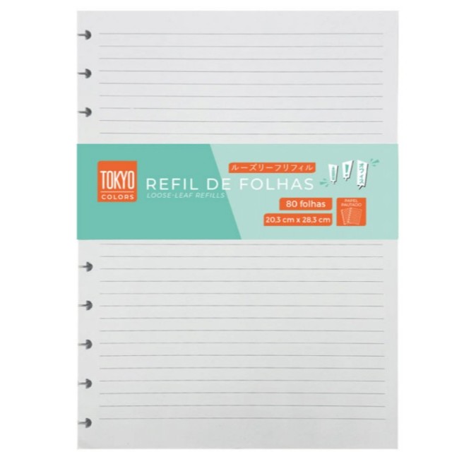 Refil Caderno Inteligente Disco Genérico Pautado até 240 Folhas Grande 11 Furos 80g A4 em Oferta na Shopee