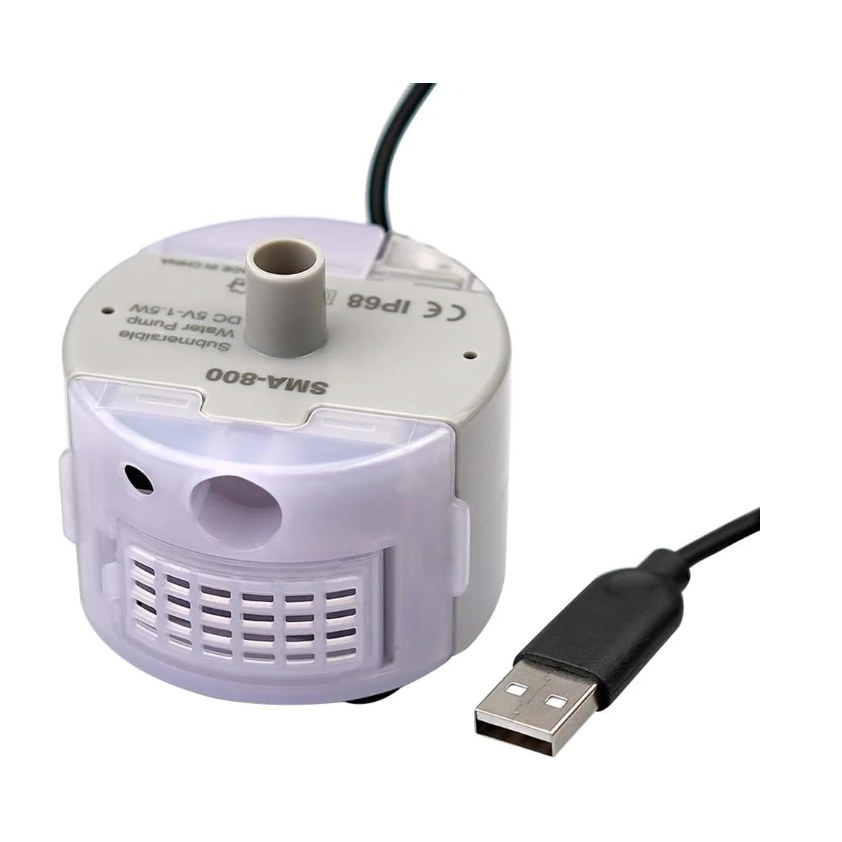 Bomba para Bebedouro de Gatos Bomba de Reposição para Bebedouros de Pet de Estimação Bomba de água Mute DC 5V/1A