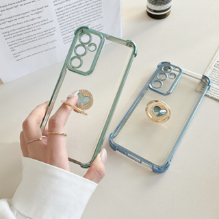 Capinha Samsung S25FE/PLUS/ULTRA/EDGE S24FE S23FE S21FE S20FE Transparente Colorida com Anel Coração em Oferta na Shopee