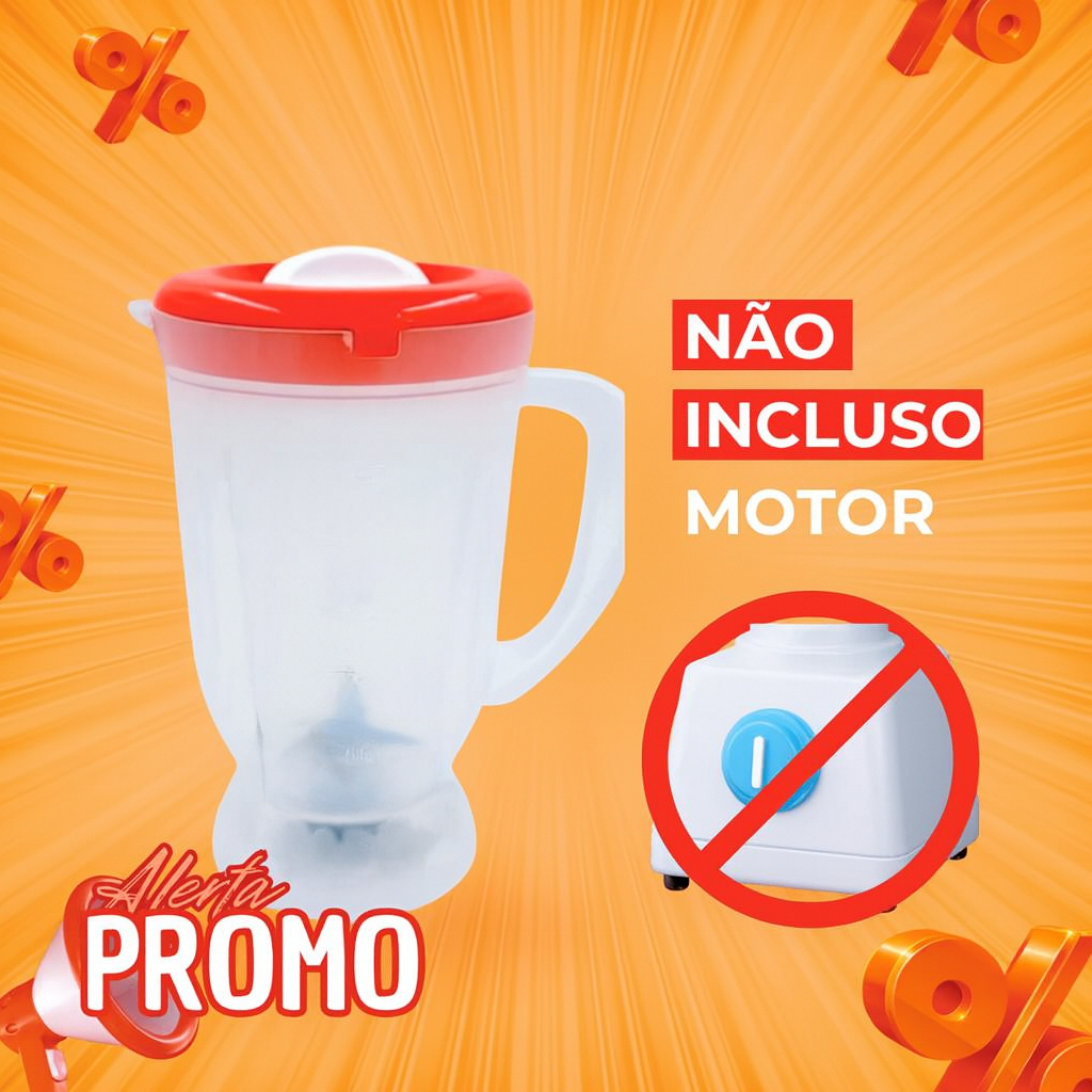 Copo serve para Mondial Line/ Dinâmico/Super/Power/Ultra Mix/Fast Power/ Power2i/ Ultra translúcido em Oferta na Shopee