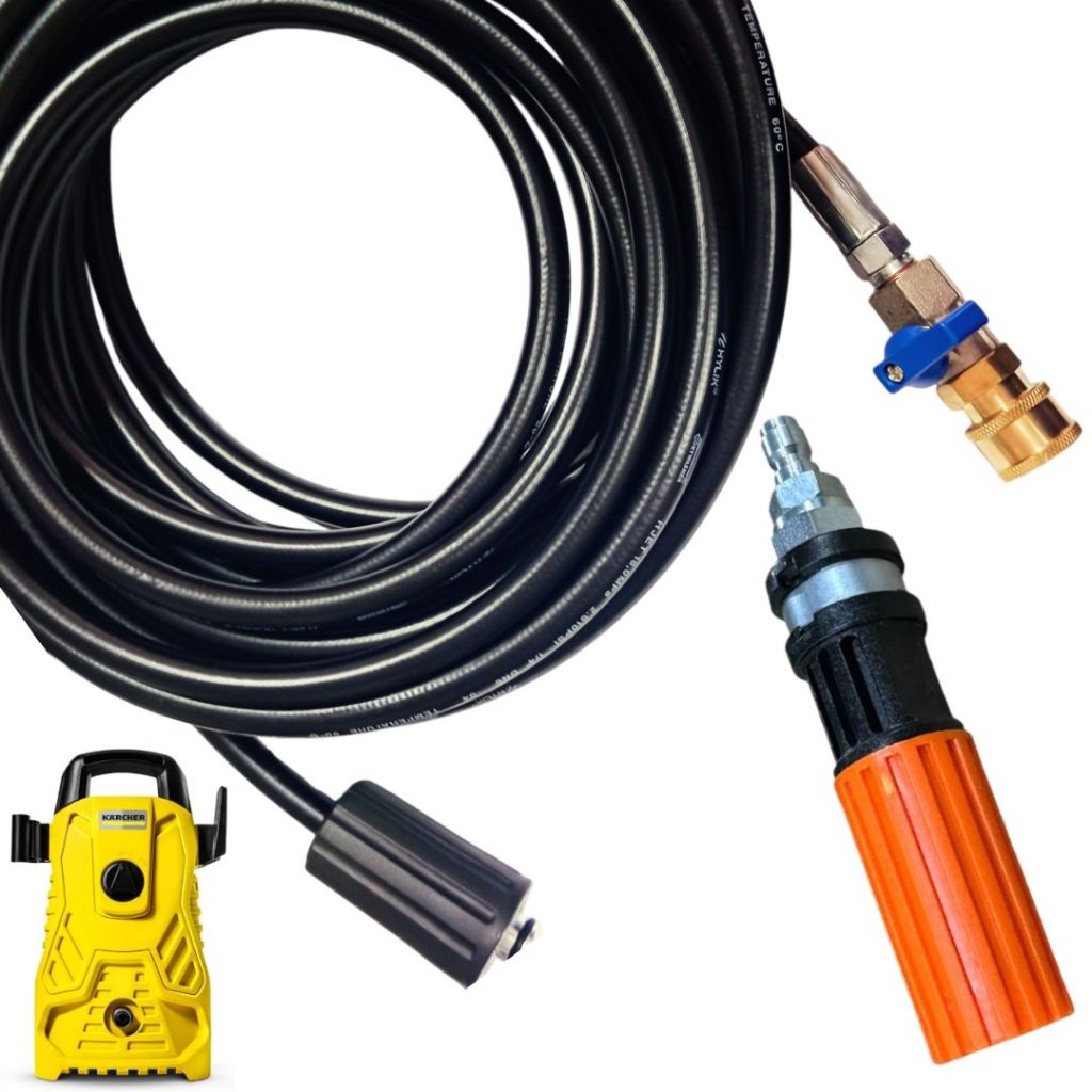 Mangueira Com Registro e Bico Curto Para Lavadoras de Alta Pressão Karcher Compacta em Oferta na Shopee