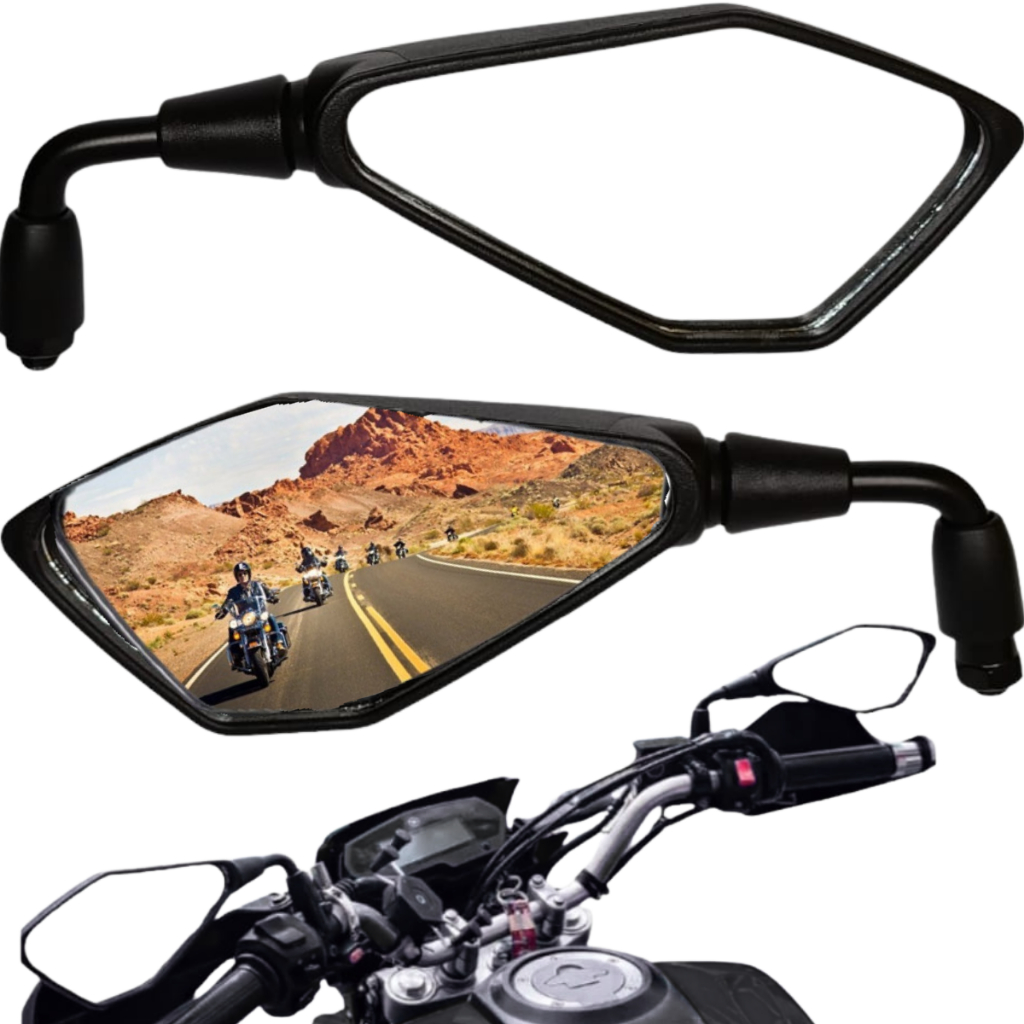 Par Retrovisor Kawasaki Z400 Haste Curta 90 Graus Rosca Honnda Titan Fan 125 150 160 Xre