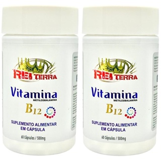 Kit 2 Metilcobalamina - Vitamina B12 120 Cápsulas - Rei Terra em Oferta na Shopee