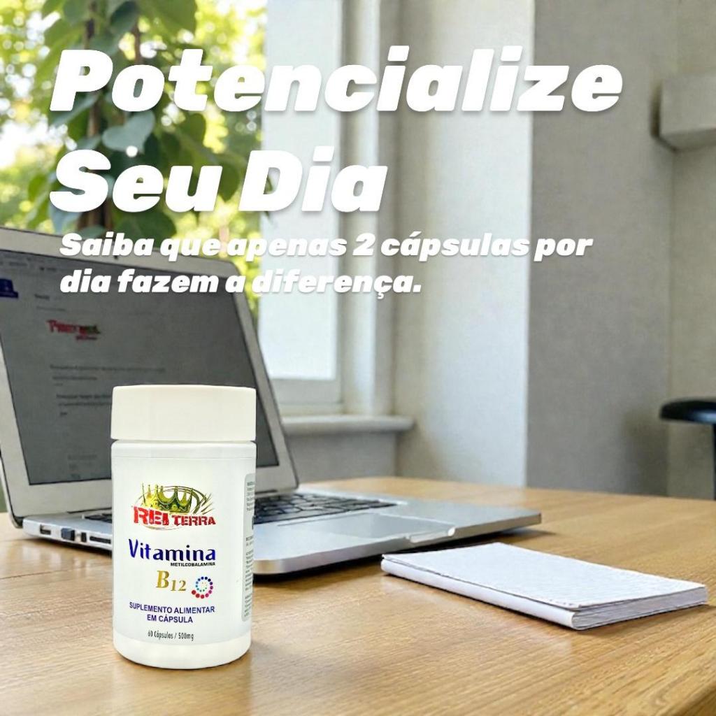 Detalhes do Metilcobalamina - Vitamina B12 60 Cápsulas - Rei Terra