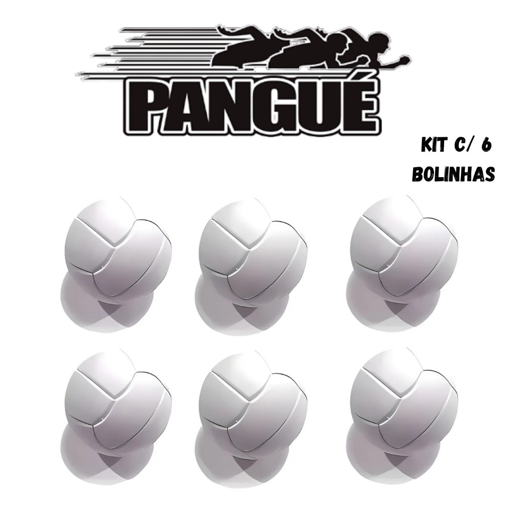 Kit Com 6 Bolinhas Pebolim/totó Pangue Original