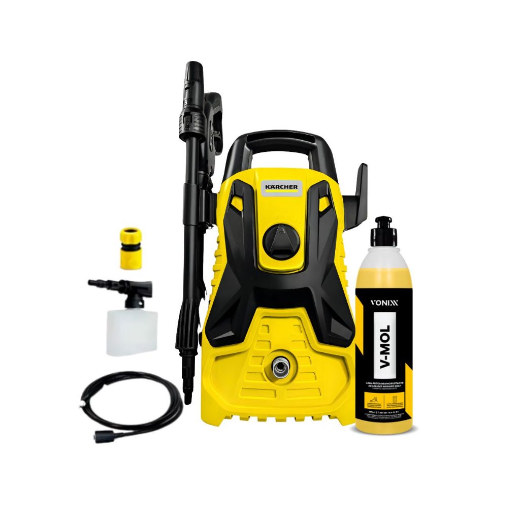 Lavadora Alta Pressão Portatil Karcher E Shampoo Vmol Vonixx em Oferta na Shopee