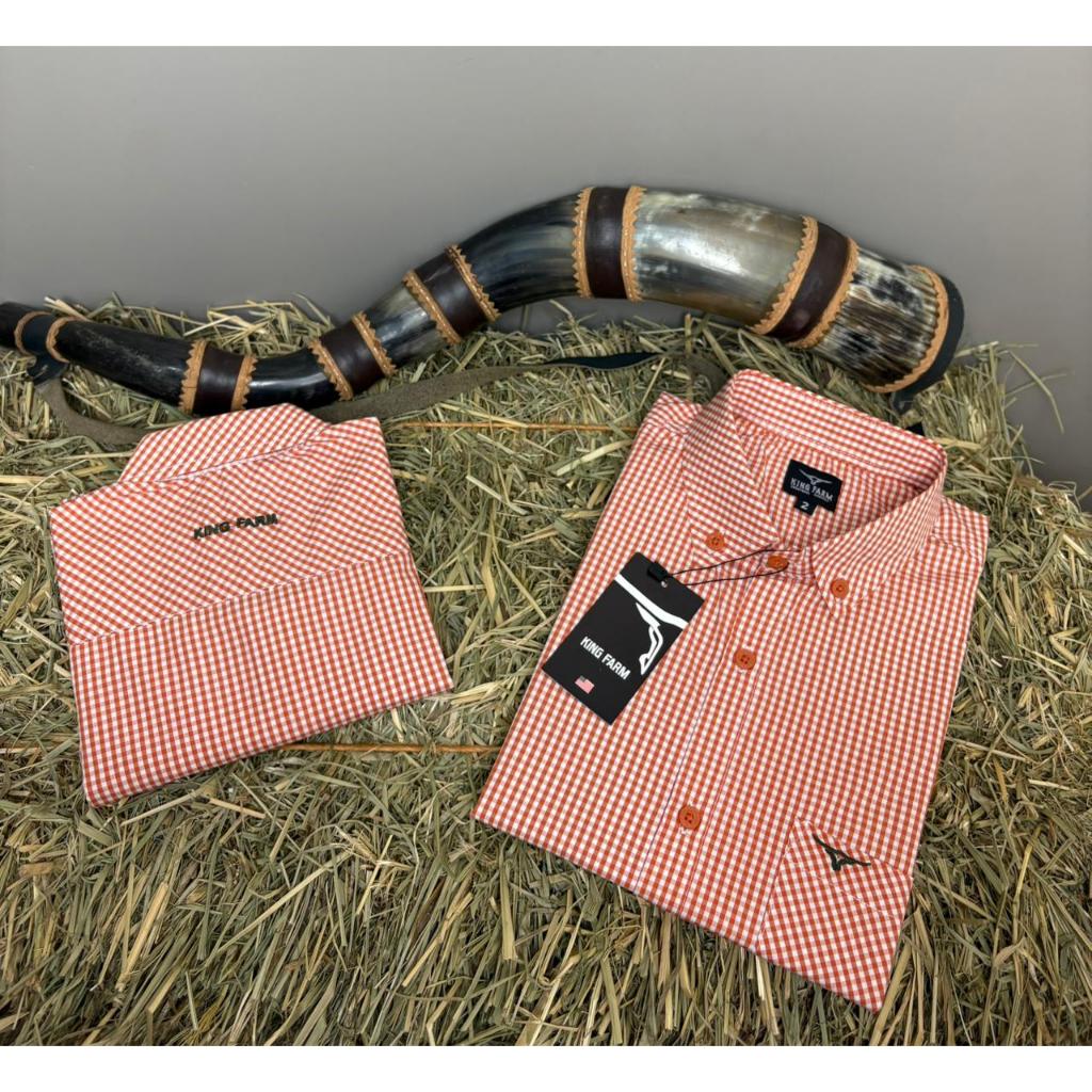 Camisa Country Masculina Manga Curta | King Farm  -  Conforto, Estilo, Moderna e Qualidade Premium