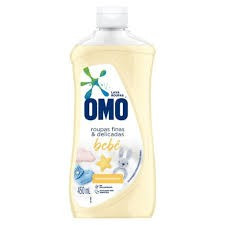 Lava roupas OMO roupas finas e delicadas BEBÊ hipoalergênico 450ml.