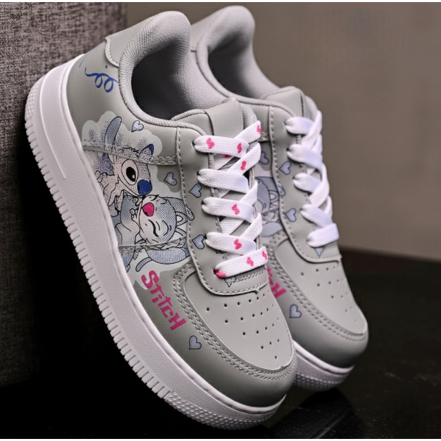 Tênis infantil Stitch Feminino Rosa/ Azul LANÇAMENTO Tênis que não machuca o pé