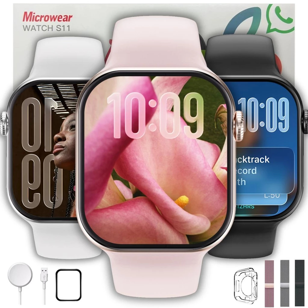 Relógio Microwear S11 Série11 SmartWatch IP68 A prova d’água 2GB GPS Monitor Esportivo
