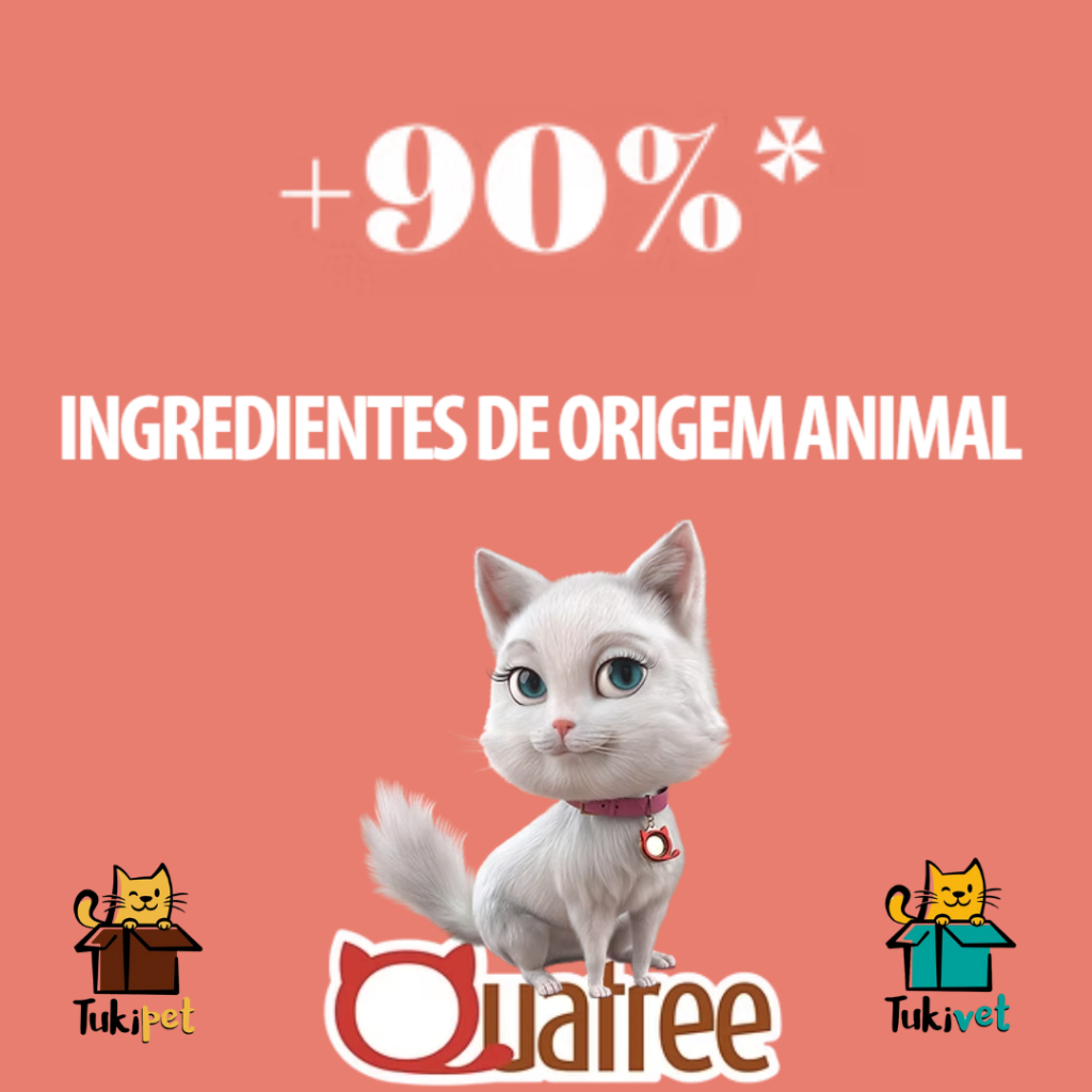 Kit 3un Sachê Quatree Gatos Supreme 85g Super Premium Para Gatos Adultos e Castrados - Ração Úmida