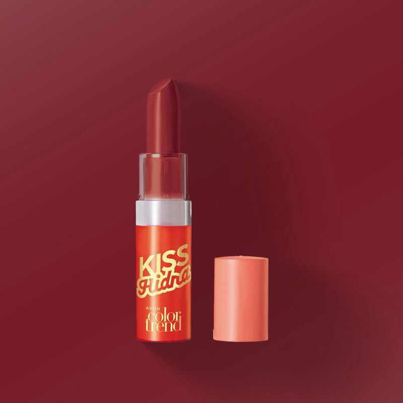 Kiss Hidra Batom Avon Color Trend Kiss Hidra Batom Vermelho Café