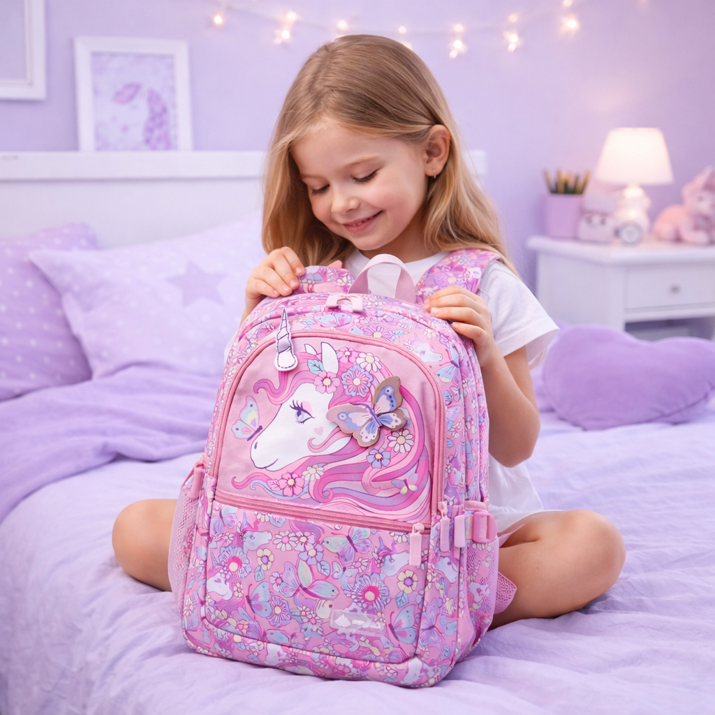 Mochila Unicórnio Fofa Escolar Bolsa Passeio Viagem Costas Infantil Maternidade Grande Reforçada Estilosa Qualidade em Oferta na Shopee
