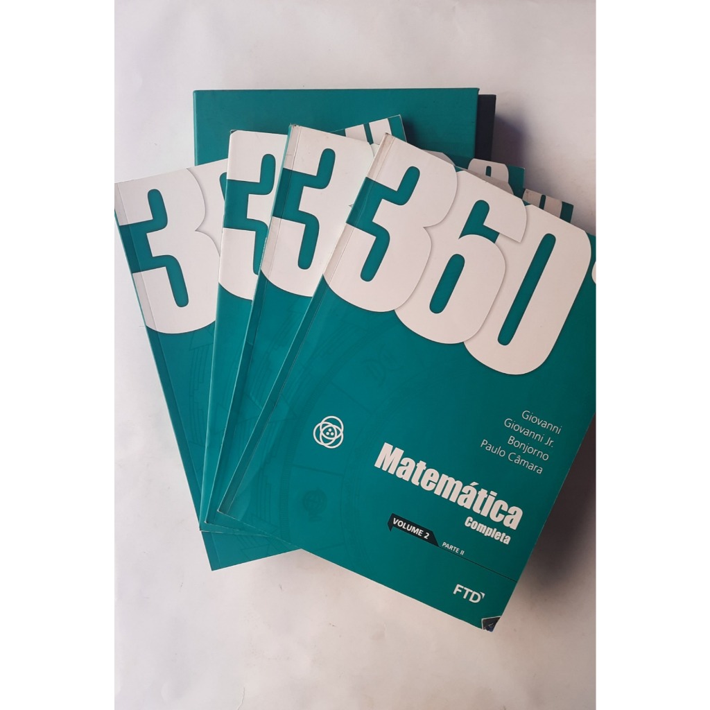Livro: Matemática Volume 2 - Coleção 360° - Com caixa, 4 livros
