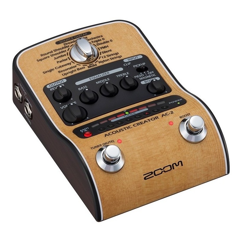 Pedaleira Zoom Acoustic Creator Ac-2 Para Violão