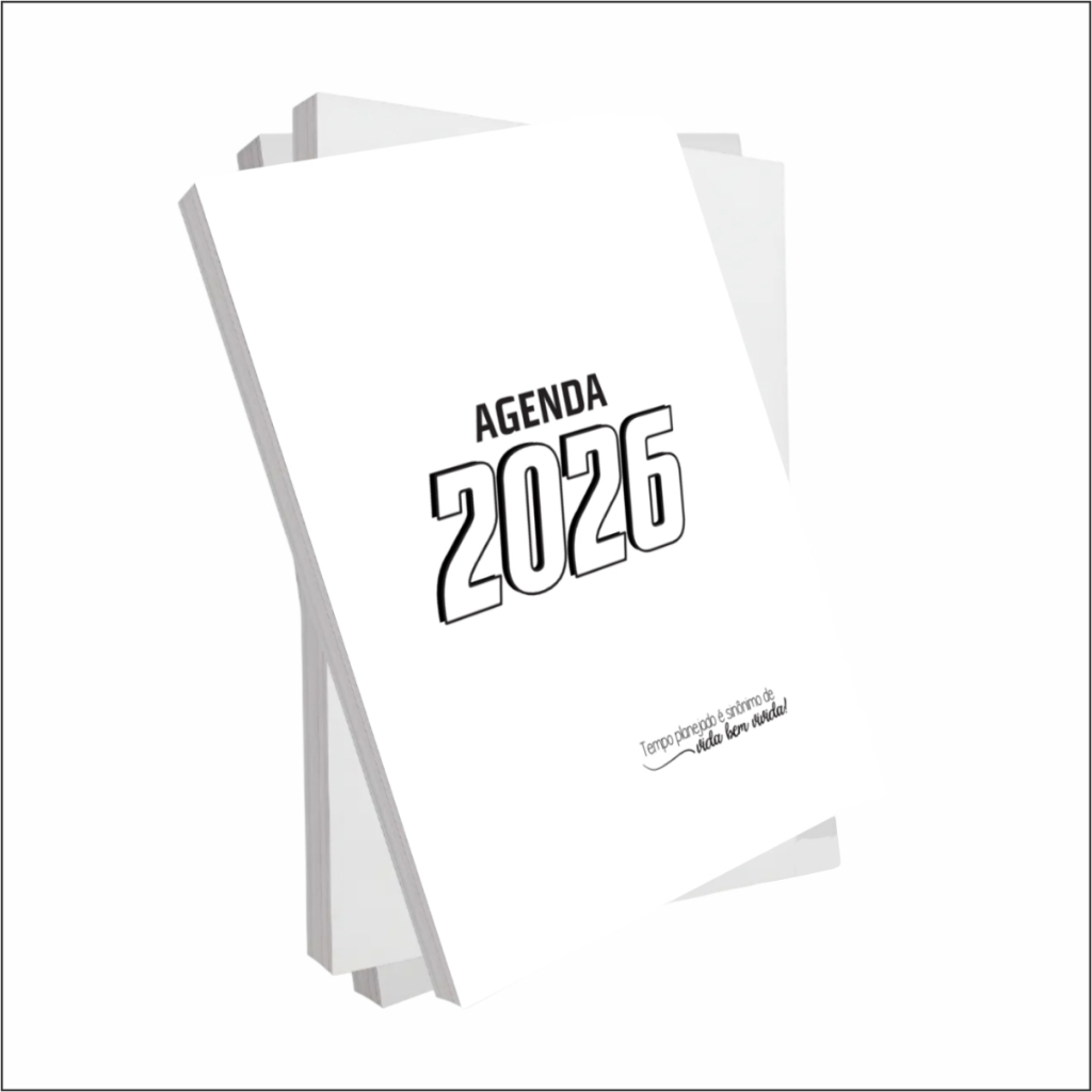 Kit 32 Miolo de Agenda 2026 Refil Impresso Offset 63g A5 350 Paginas  Miolo Diario Comercial- Envio Rapido