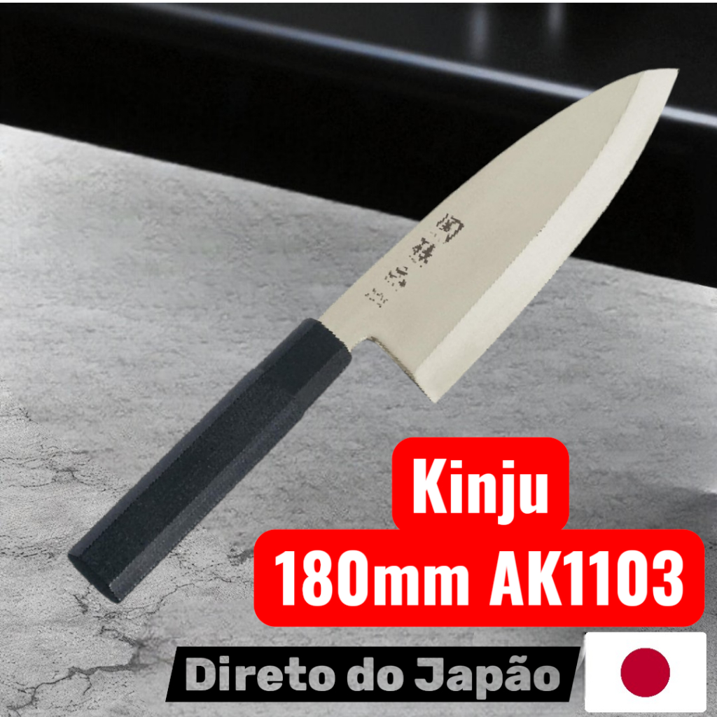 Kai Corporation DeBa Knife Sekimagoroku Kinju Aço inoxidável 180mm feito no Japão AK1103